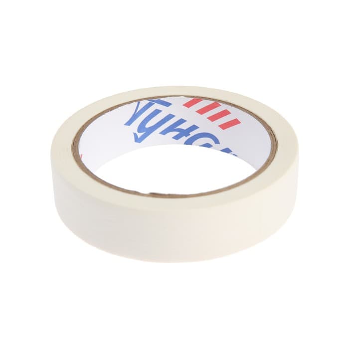 Лента малярная ТУНДРА, самоклеящаяся, бумажная основа, 120 мкм, 24 мм × 25 м