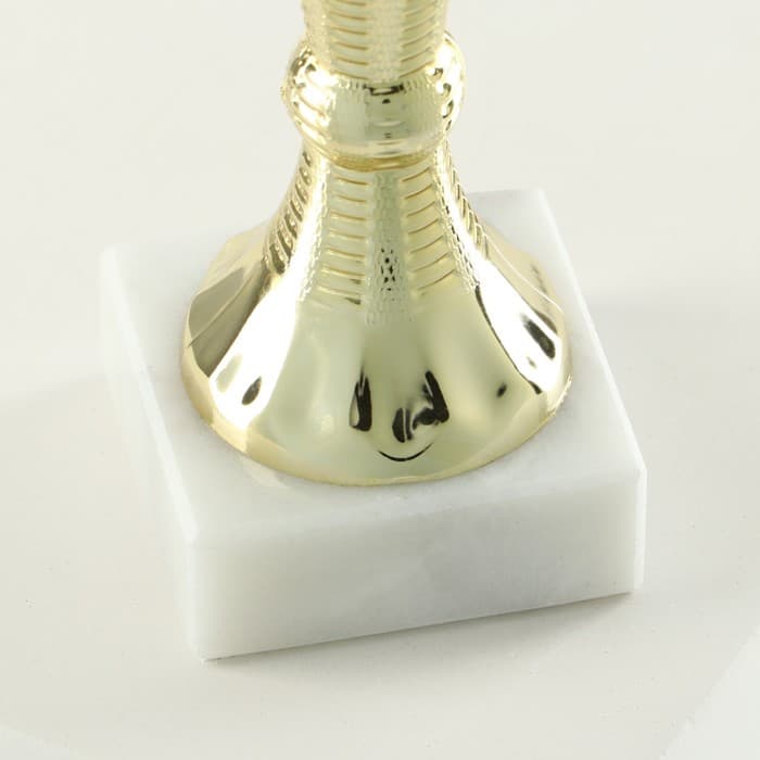 Кубок 150С, наградная фигура, золото, подставка камень, 17.3 см