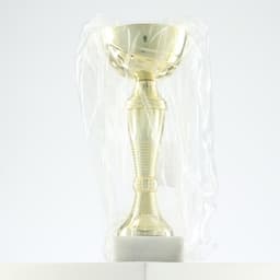 Кубок 150С, наградная фигура, золото, подставка камень, 17.3 см