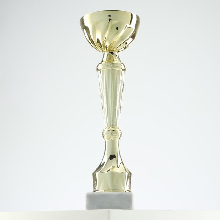 Кубок 151С, наградная фигура, золото, подставка камень, 22 см