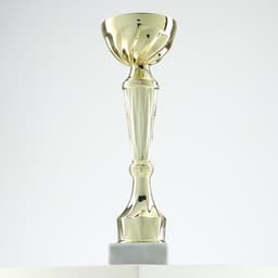 Кубок 151С, наградная фигура, золото, подставка камень, 22 см