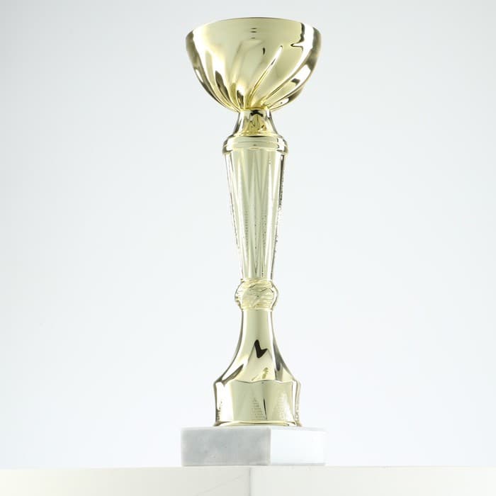 Кубок 151С, наградная фигура, золото, подставка камень, 22 см