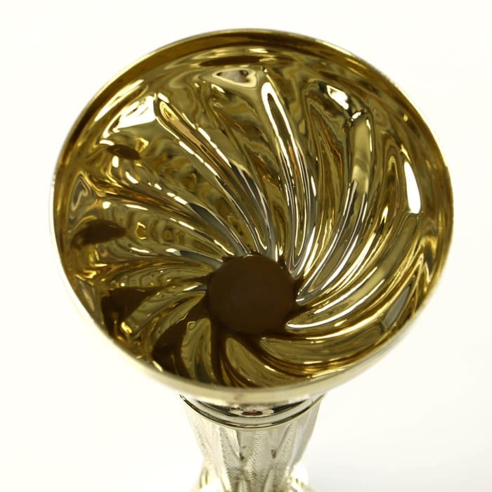 Кубок 151С, наградная фигура, золото, подставка камень, 22 см