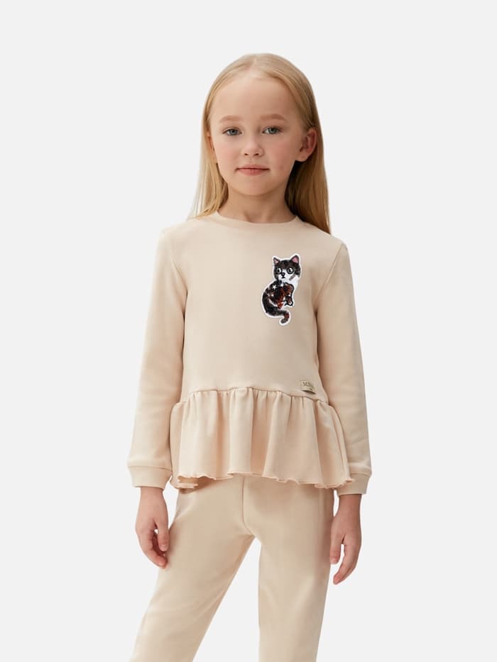 Термоаппликация «Кошка», 9.7×4.5 см, серая