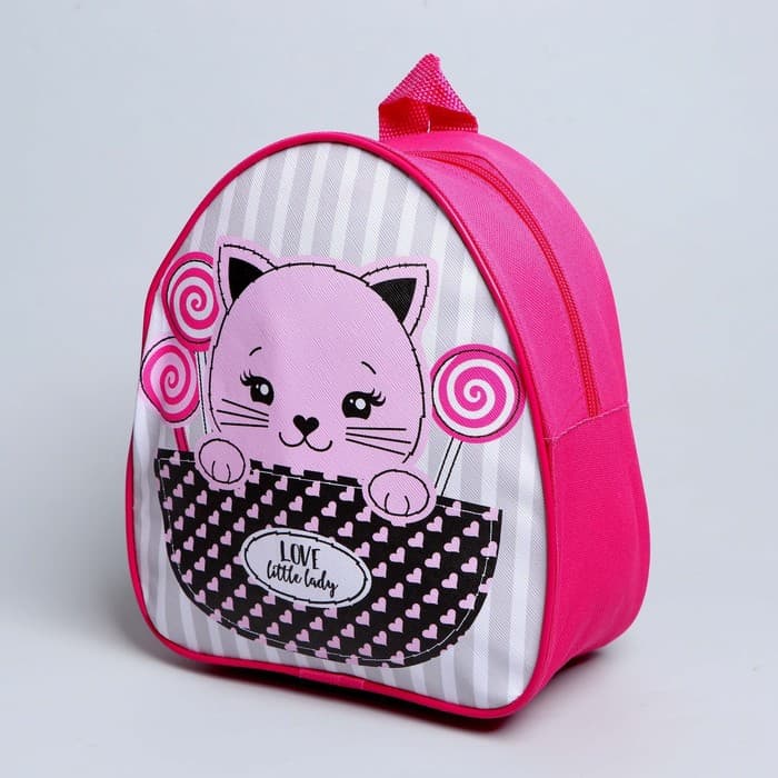 Детский набор «Киска», рюкзак 21×25 см, кепка р-р. 52-54 см