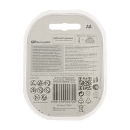 Аккумулятор GP, Ni-Mh, AA, HR6-2BL, 1.2 В, 1800 мАч, блистер, 2 шт.