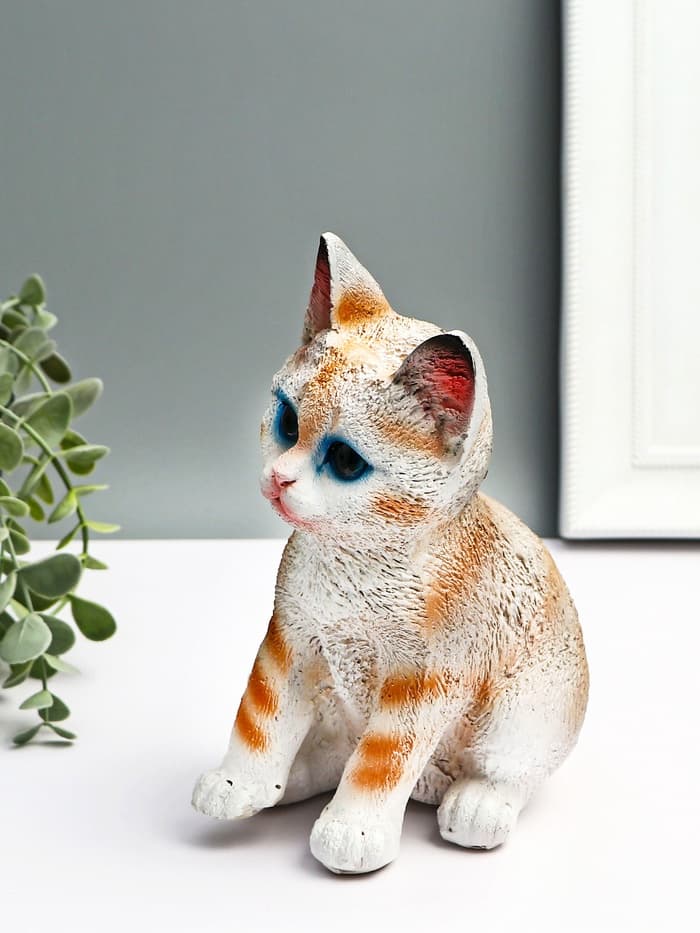 Копилка для денег «Котёнок», полистоун, 19.5×14 см