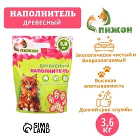 Наполнитель древесный «Пижон» 10 л