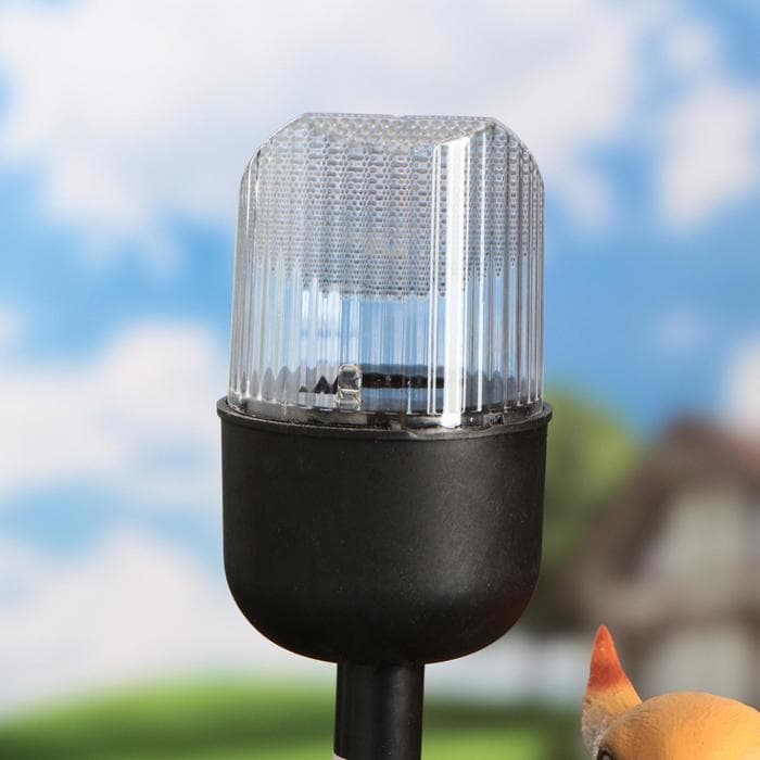 Садовая фигура - фонарь из полистоуна «Белка с орешком», 24×12×24 см