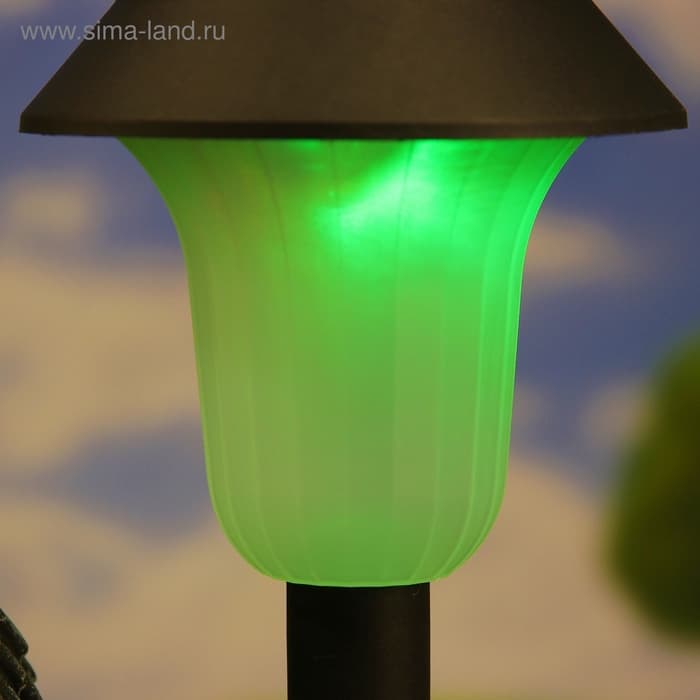 Садовая фигура - фонарь из полистоуна «Зайцы у фонаря», 28×18×34 см