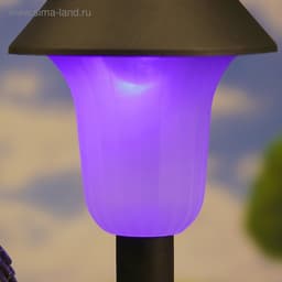 Садовая фигура - фонарь из полистоуна «Зайцы у фонаря», 28×18×34 см