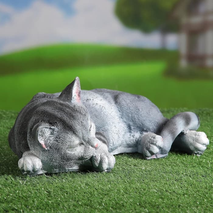 Садовая фигура из полистоуна «Кот Кузя», 13×24×40 см