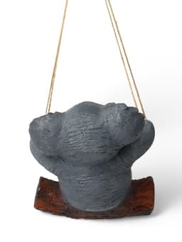Садовая фигура из полистоуна «Коала на бревне», подвесная, 25×15×24 см