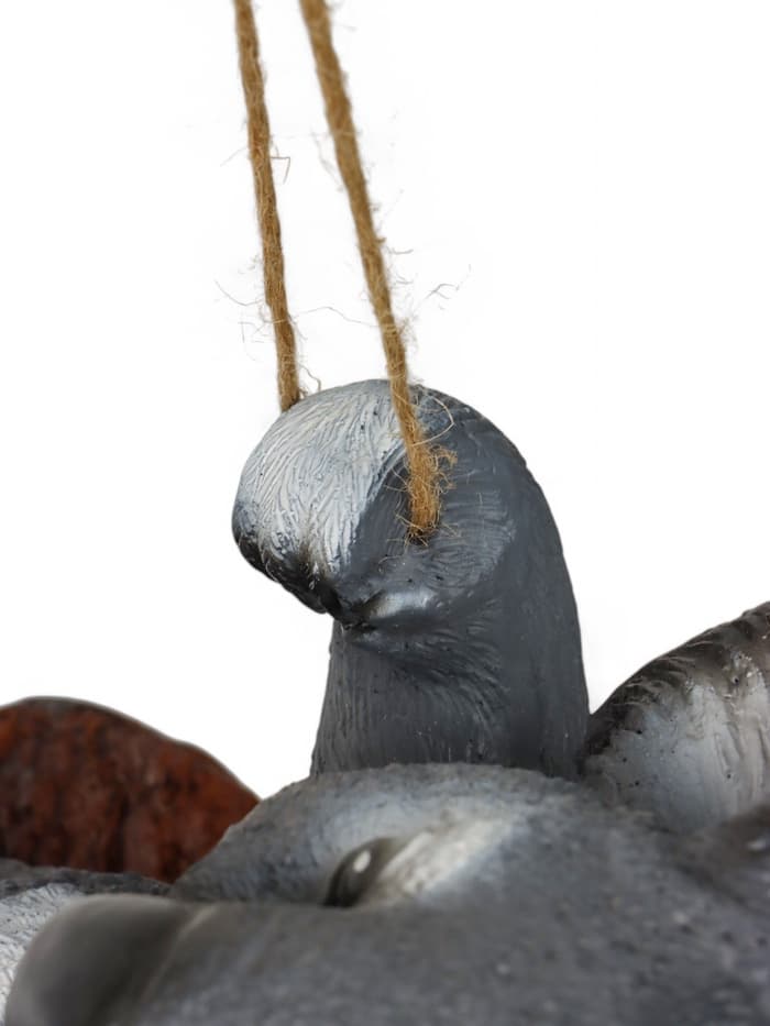 Садовая фигура из полистоуна «Коала на бревне», подвесная, 25×15×24 см