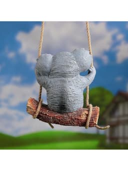Садовая фигура из полистоуна «Коала на бревне», подвесная, 25×15×24 см