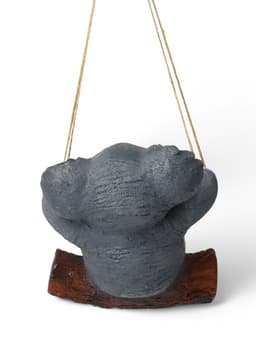 Садовая фигура из полистоуна «Коала на бревне», подвесная, 25×15×24 см