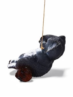 Садовая фигура из полистоуна «Коала на бревне», подвесная, 25×15×24 см