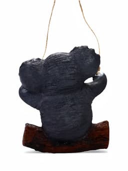 Садовая фигура из полистоуна «Коала на бревне», подвесная, 25×15×24 см