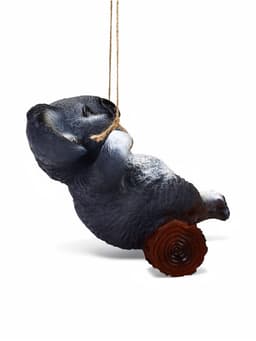 Садовая фигура из полистоуна «Коала на бревне», подвесная, 25×15×24 см