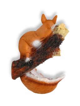 Подвесной декор из полистоуна «Белка на ветке», 26×19 см