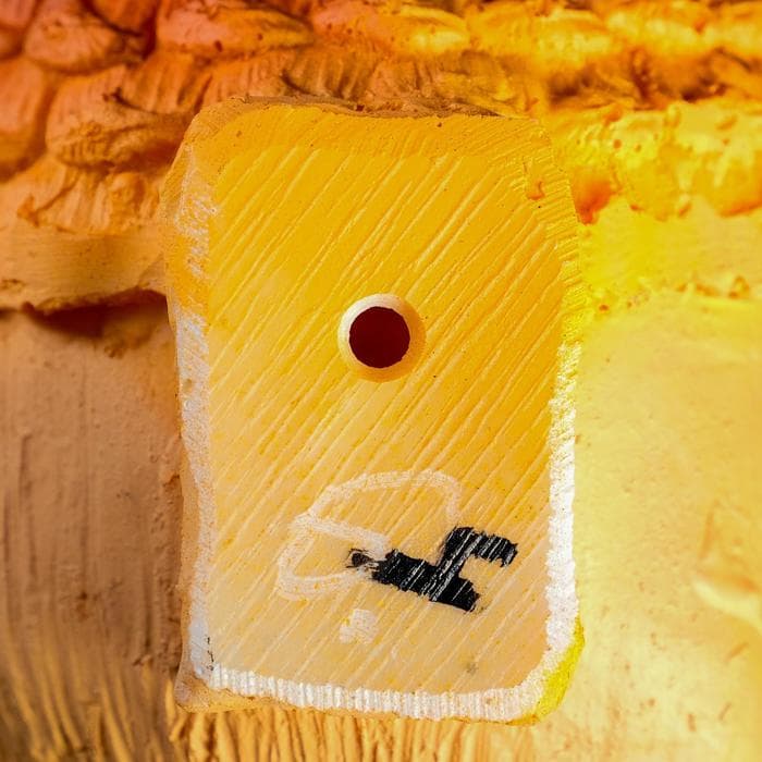 Подвесной декор - кормушка из полистоуна «Орех с белкой», 18×16 см