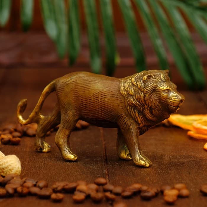 Сувенир «Лев», 15×3.5×7 см, бронза