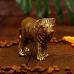 Сувенир «Лев», 15×3.5×7 см, бронза