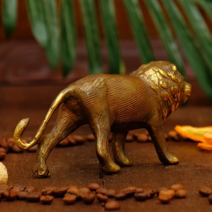 Сувенир «Лев», 15×3.5×7 см, бронза