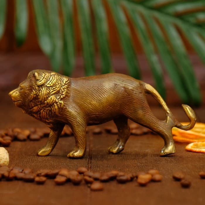 Сувенир «Лев», 15×3.5×7 см, бронза