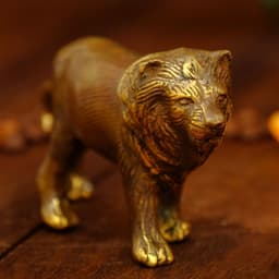 Сувенир «Лев», 15×3.5×7 см, бронза