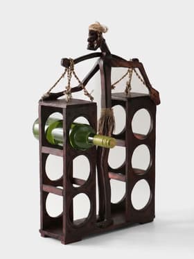 Подставка под бутылки «Абориген с коромыслом», 60×35×12 см