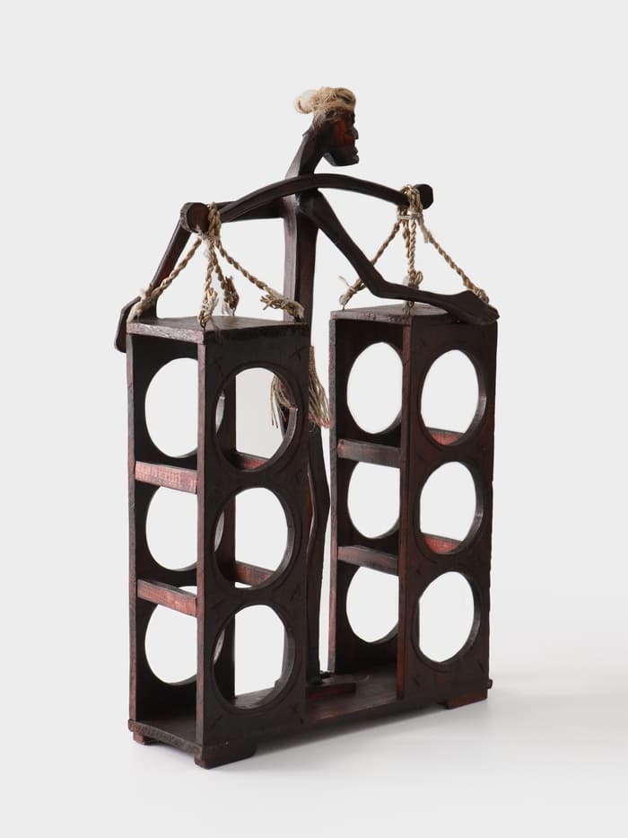 Подставка под бутылки «Абориген с коромыслом», 60×35×12 см