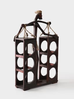 Подставка под бутылки «Абориген с коромыслом», 60×35×12 см