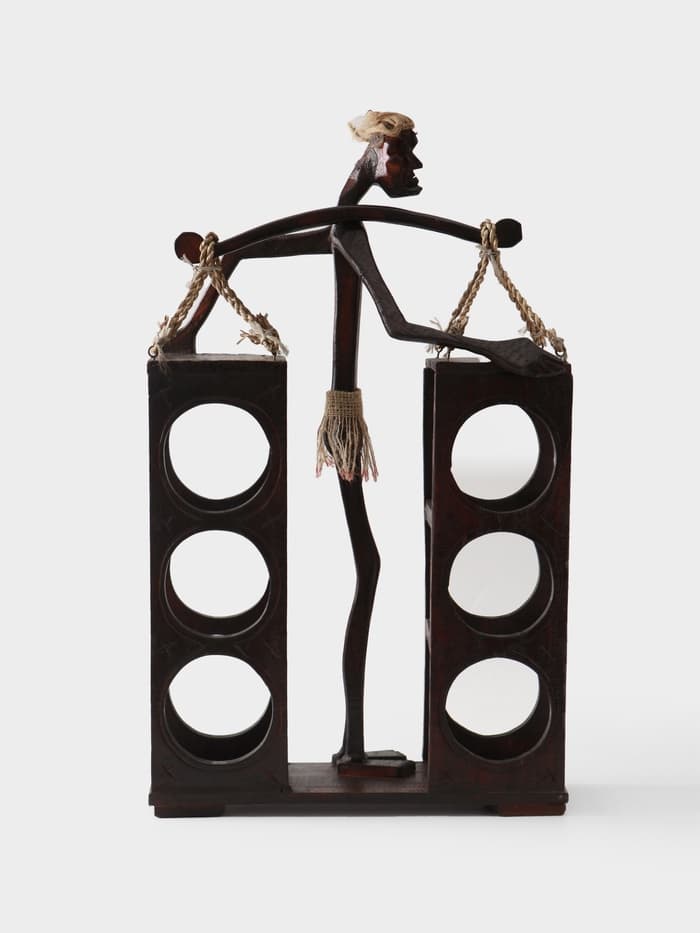 Подставка под бутылки «Абориген с коромыслом», 60×35×12 см