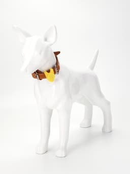 Световой маячок на ошейник/поводок «Лапка», 3 режима свечения, 3.2 см, силикон, жёлтый