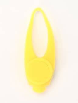 Световой маячок на ошейник/поводок «Лапка», 3 режима свечения, 3.2 см, силикон, жёлтый