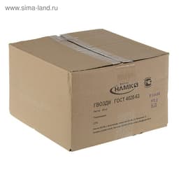 Гвозди ТУНДРА, строительные, ГОСТ 4028-63, без покрытия, 3×80 мм, 25 кг