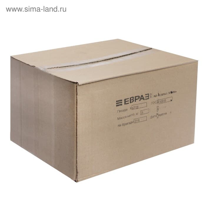 Гвозди ТУНДРА, строительные, ГОСТ 4028-63, без покрытия, 4×100 мм, 25 кг