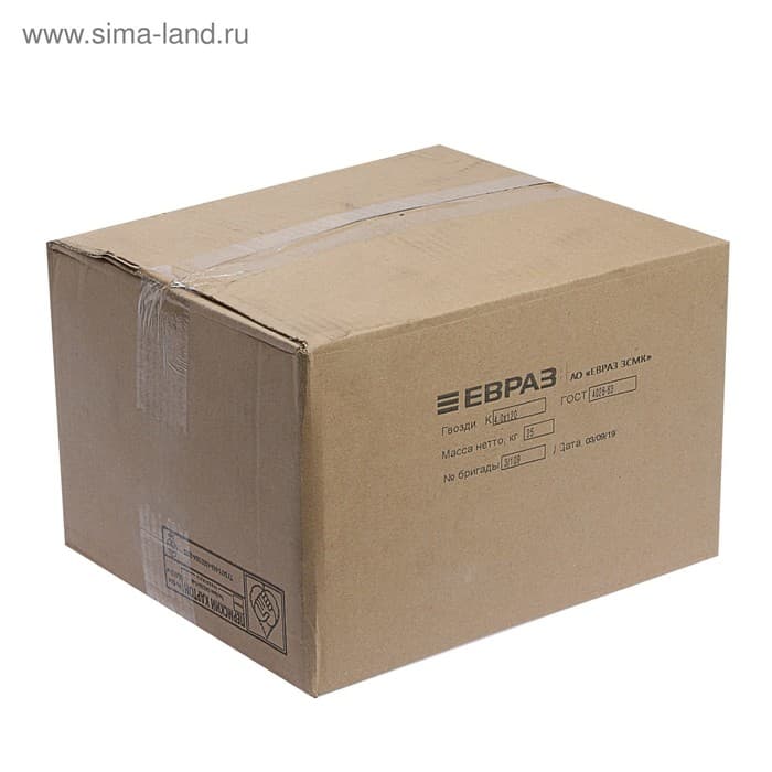 Гвозди ТУНДРА, строительные, ГОСТ 4028-63, без покрытия, 4×120 мм, 25 кг