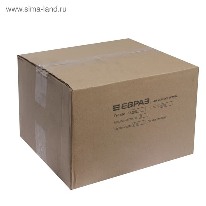 Гвозди ТУНДРА, строительные, ГОСТ 4028-63, без покрытия, 5×150 мм, 25 кг