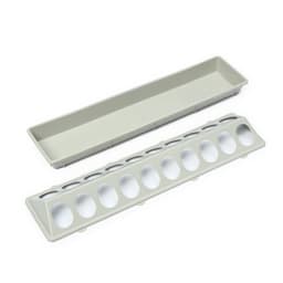 Кормушка - поилка для перепелов, 20 ячеек, лотковая, пластик, цвет МИКС