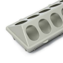 Кормушка - поилка для перепелов, 20 ячеек, лотковая, пластик, цвет МИКС