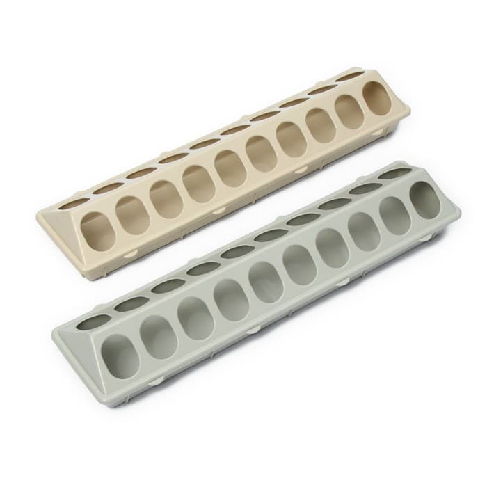 Кормушка - поилка для перепелов, 20 ячеек, лотковая, пластик, цвет МИКС