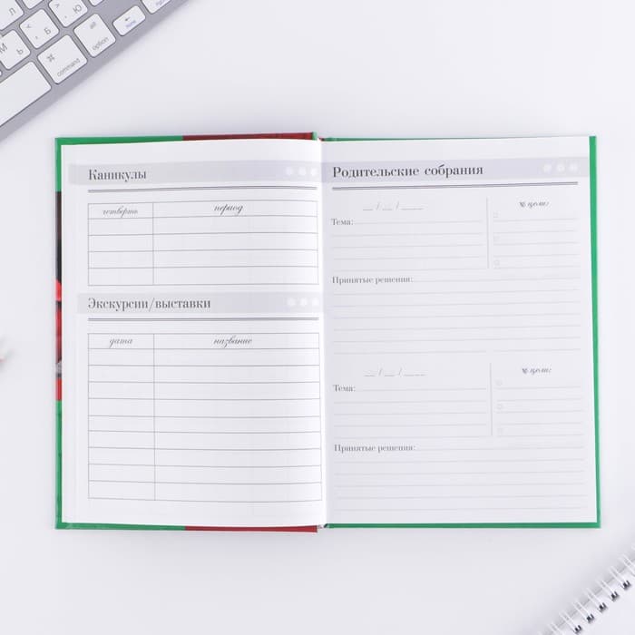 Ежедневник недатированный, А5, 160 л., твердая обложка «Ежедневник учителя»