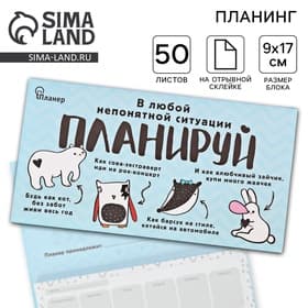 Планер с отрывными листами «В любой непонятной ситуации планируй»