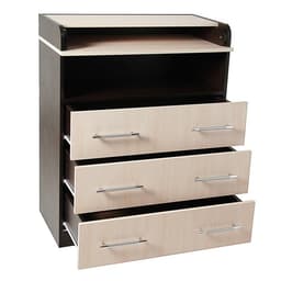 Комод пеленальный «Клик Мебель. Гермес», 3 ящика, 1000×800×440(730) мм, цвет венге/дуб молочный