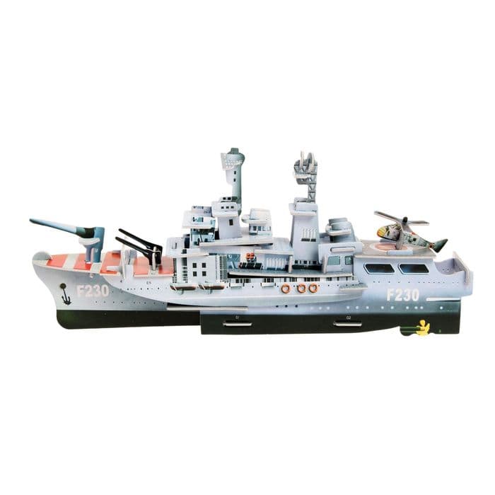 Конструктор 3D картонный «Корабль», 55 деталей