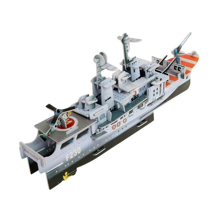 Конструктор 3D картонный «Корабль», 55 деталей