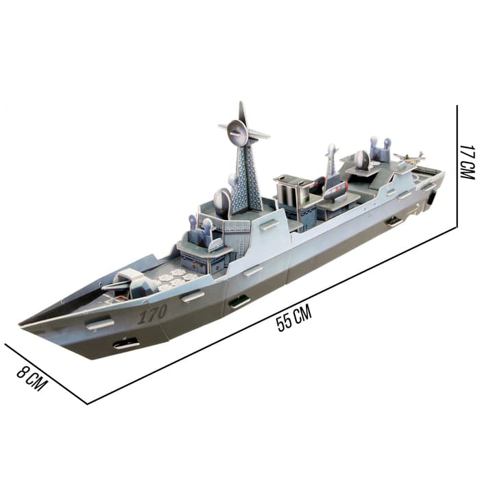 Конструктор 3D картонный «Военный корабль»