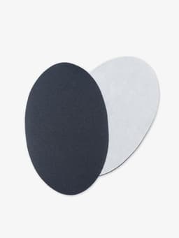 Заплатки для одежды, 15.5×9.5 см, термоклеевые, 2 шт., тёмно-серые